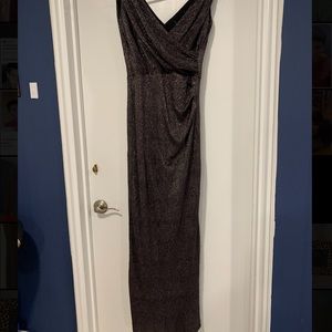 Silver and black shimmery dress